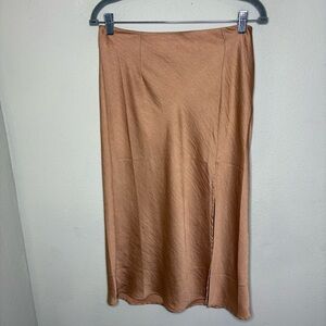 Cotton Candy Rose Gold Midi Pencil Skirt Size Medium
